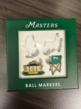 2026 Masters Ball Markers — Augusta National Clubhouse & Lawn Chair
